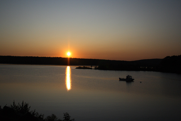 Sunset on Quabbin Reservoir